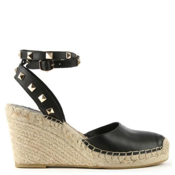 studded wedge espadrilles